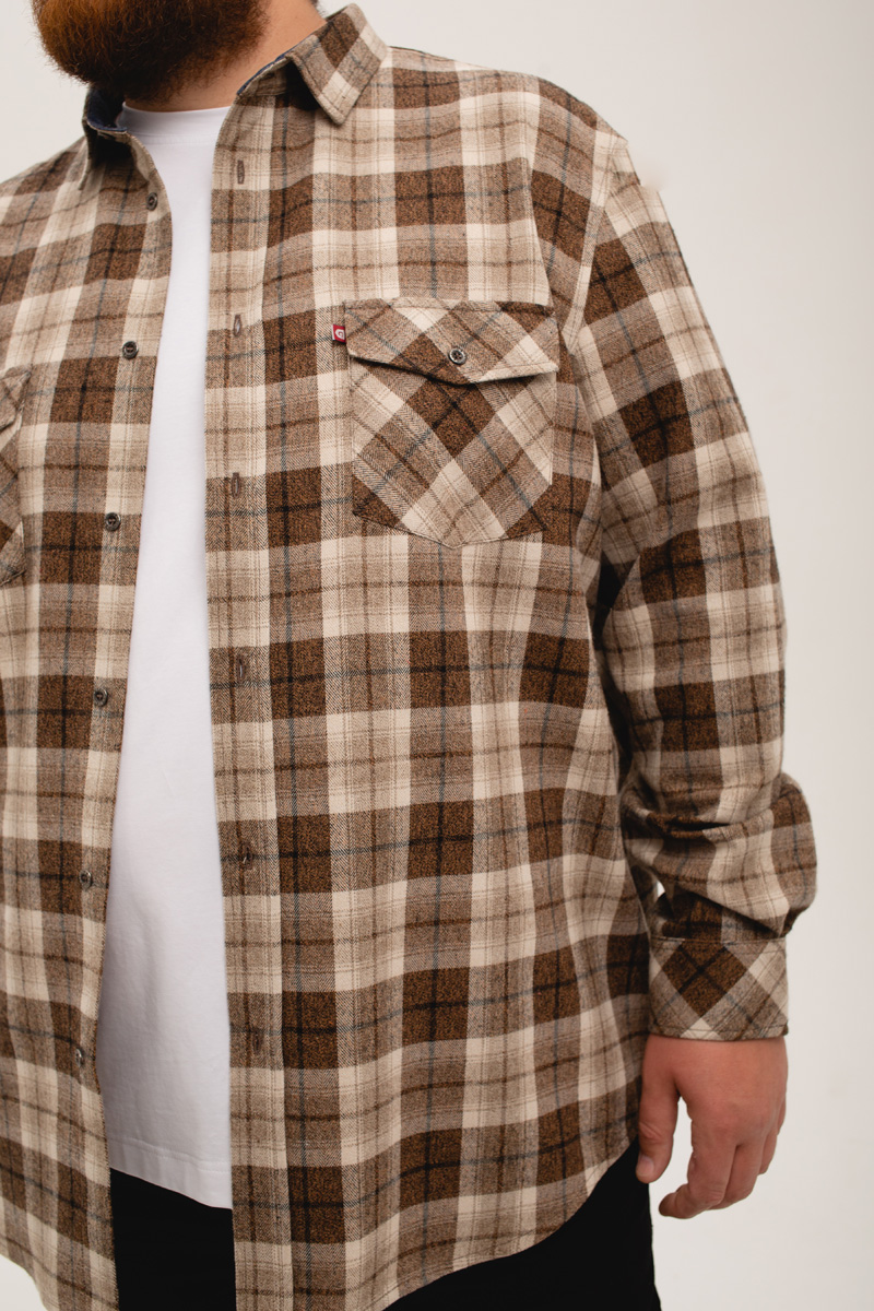 Рубашка  мужская большого размера, арт 20222/2