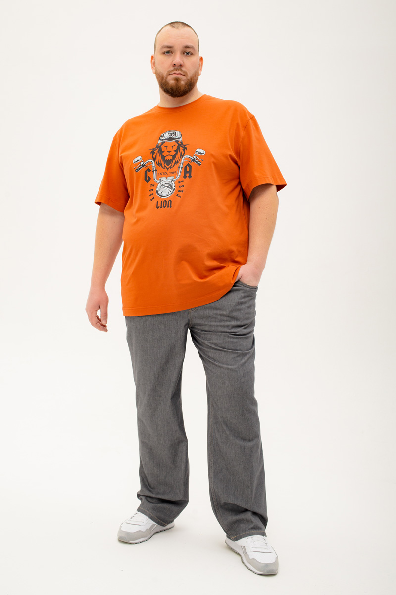 Мужские джинсы с круговой резинкой большого размера, арт 9150/3