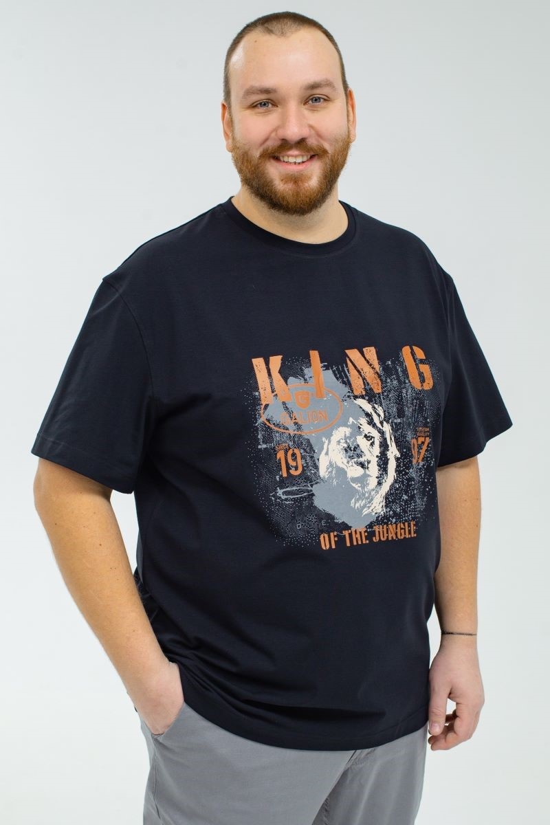 Футболка мужская мужская больших размеров, арт 4080/1/69 