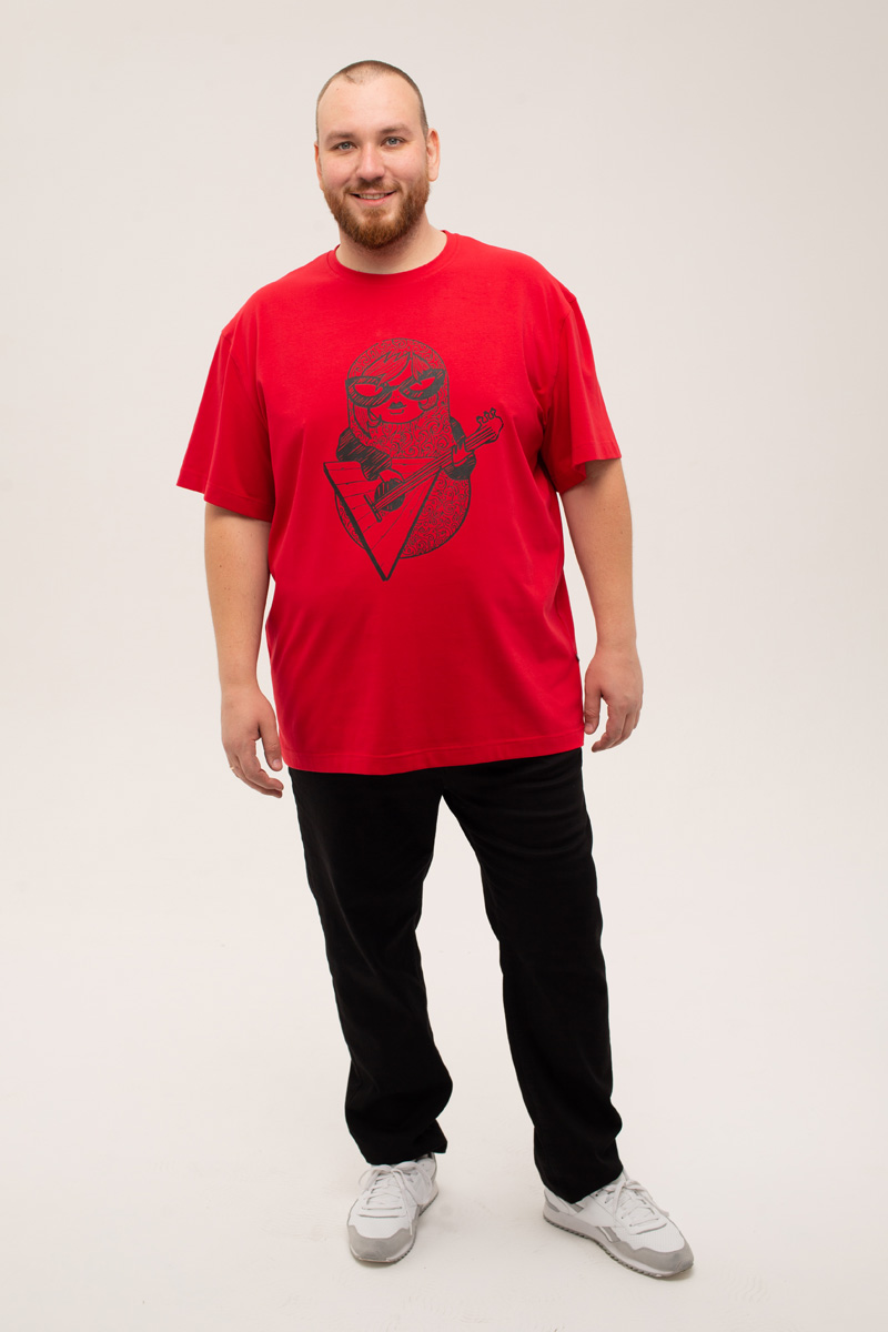 Футболка мужская мужская больших размеров, арт 4080/15/59 