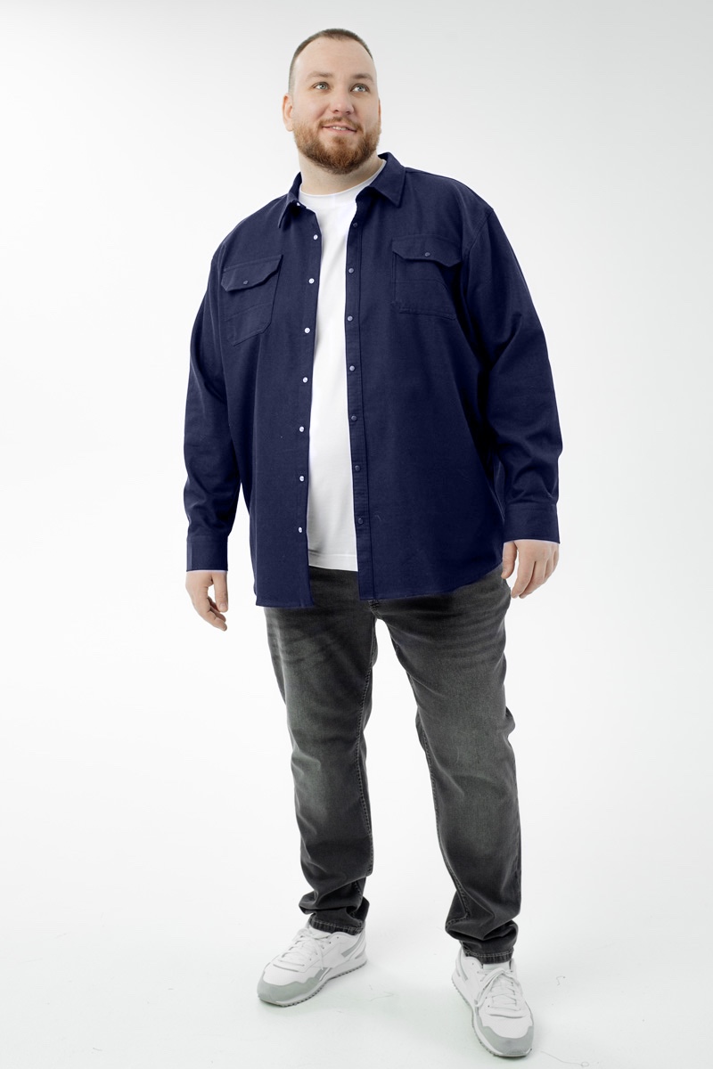 Рубашка мужская большого размера, арт 20224/4