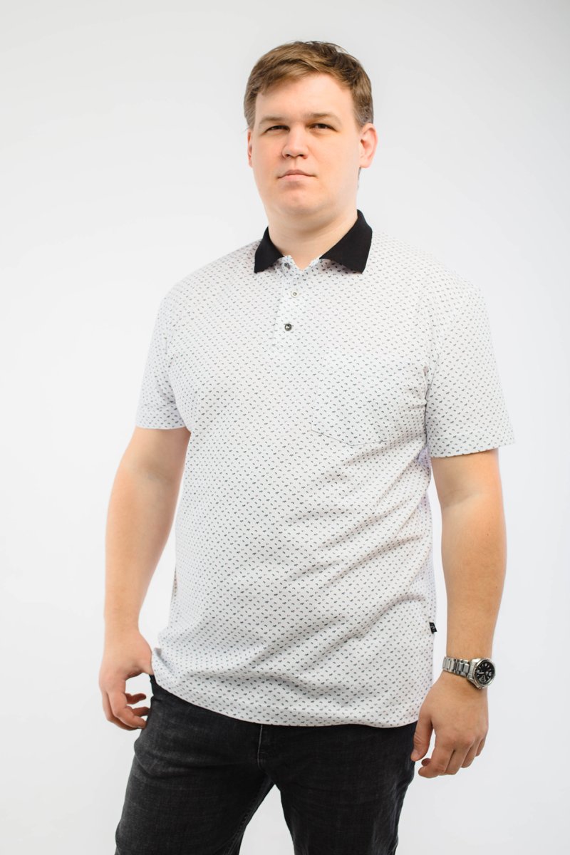 Мужская футболка-поло большого размера, арт 50294/4