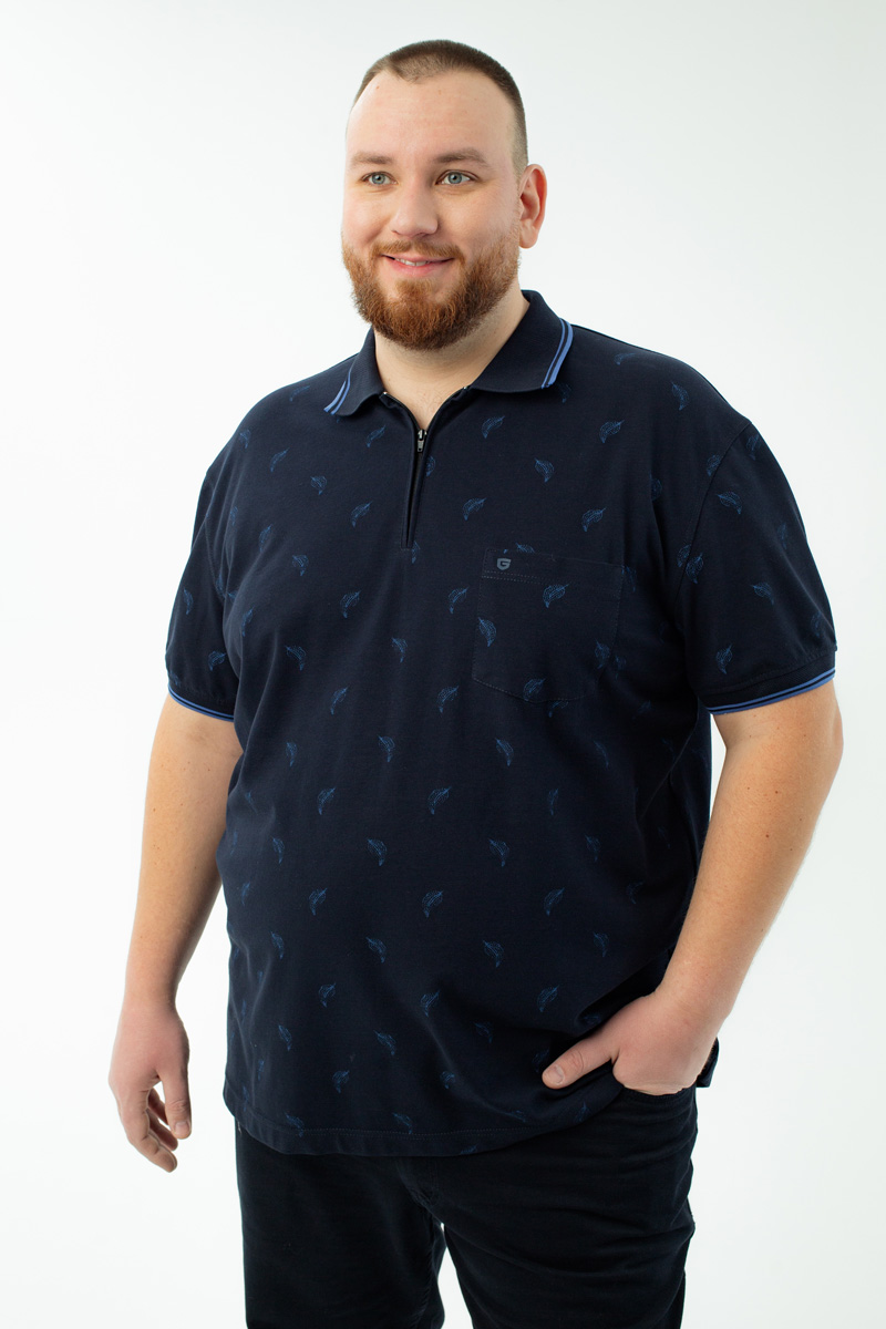 Мужская футболка-поло большого размера, арт 50325