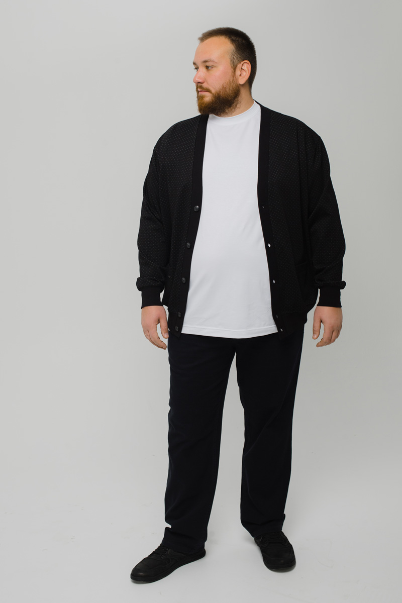 Кардиган мужской мужской большого размера, арт 60229