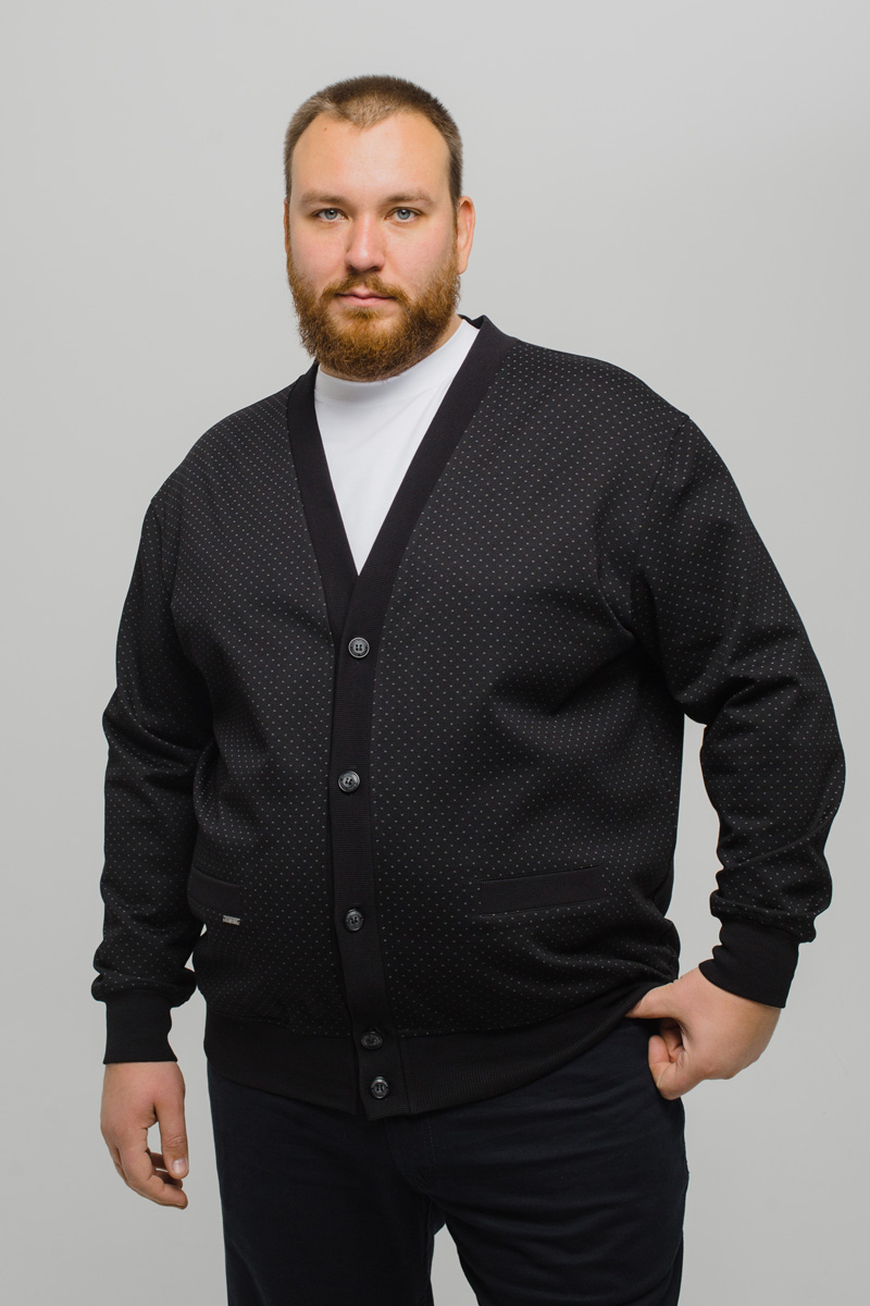 Кардиган мужской мужской большого размера, арт 60229