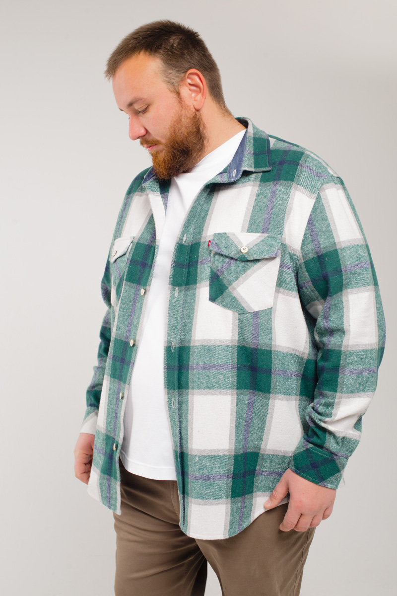 Рубашка  мужская большого размера, арт 20222