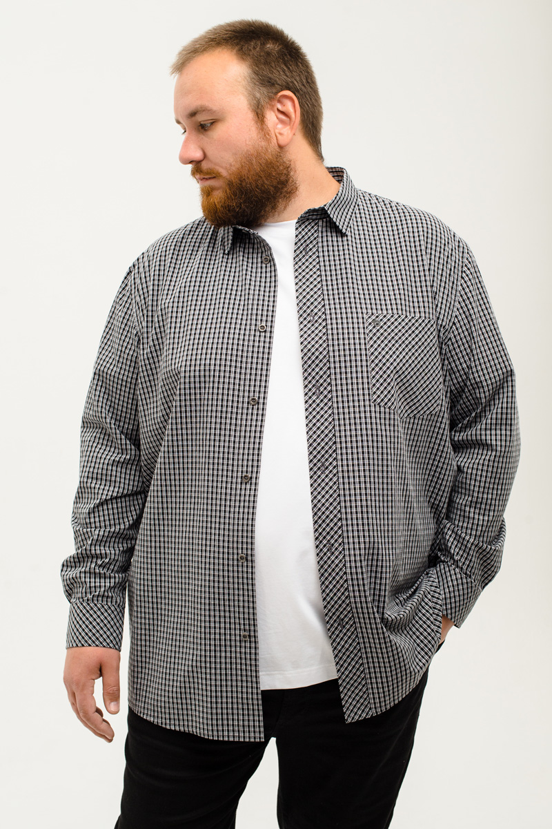 Рубашка мужская большого размера, арт 20232
