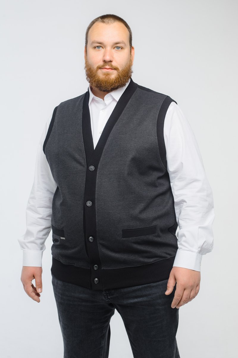 Жилет мужской мужской большого размера, арт 2236/3