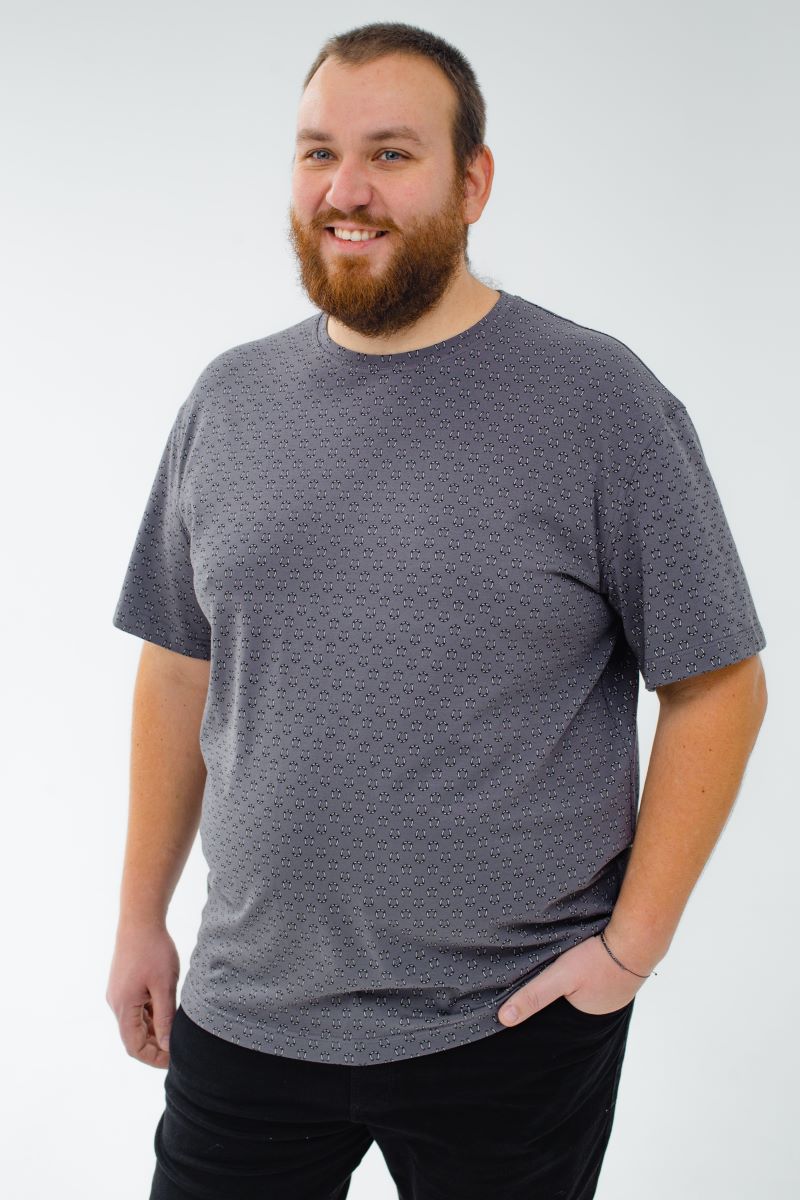 Футболка мужская мужская больших размеров, арт 40392/3 