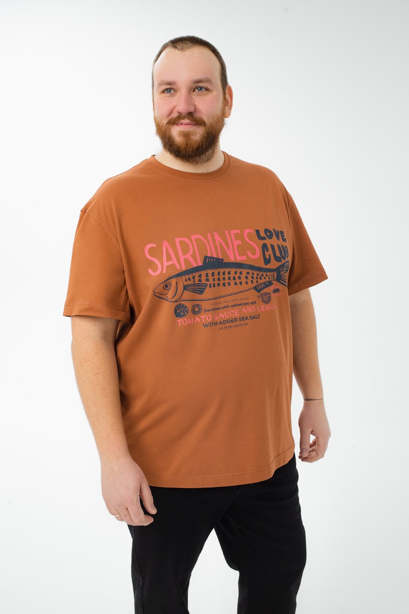 Футболка мужская мужская больших размеров, арт 4080/10/74 