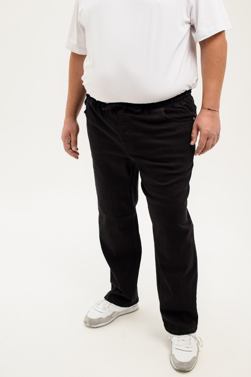 Мужские джинсы с круговой резинкой большого размера, арт 9146/2