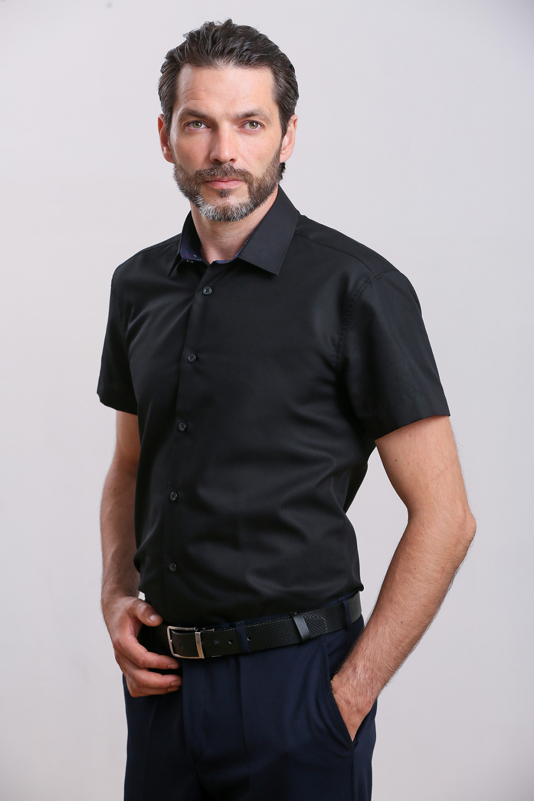 Мужская сорочка мужская большого размера, арт 201Б-09