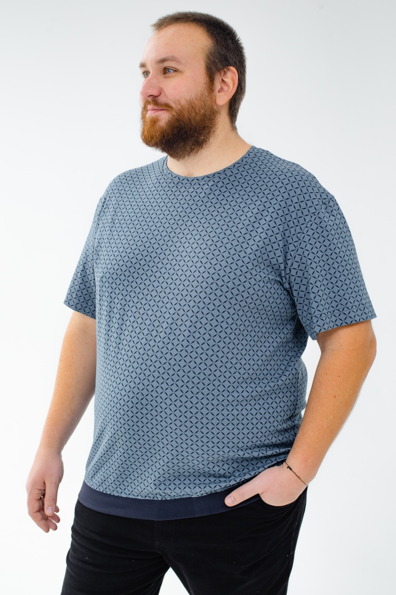 Футболка мужская мужская больших размеров, арт 40407/1 