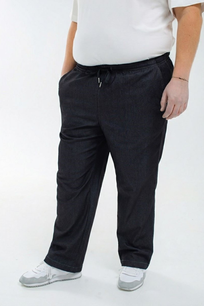 Мужские джинсы с круговой резинкой большого размера, арт 9179/1 