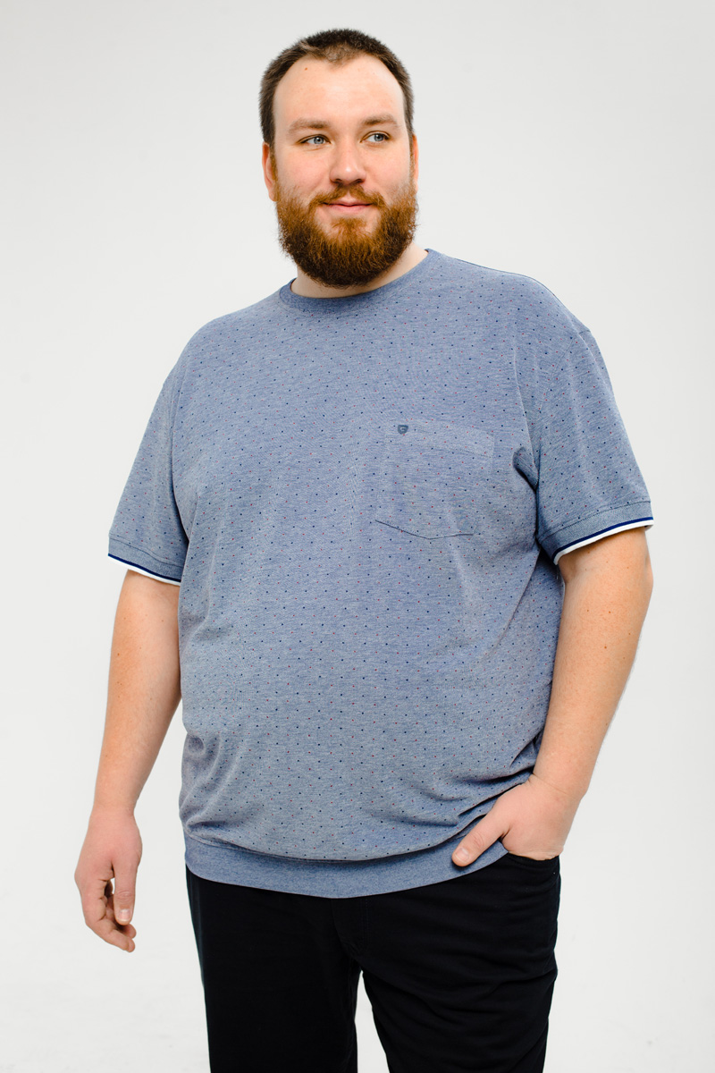 Футболка мужская мужская больших размеров, арт 40404 