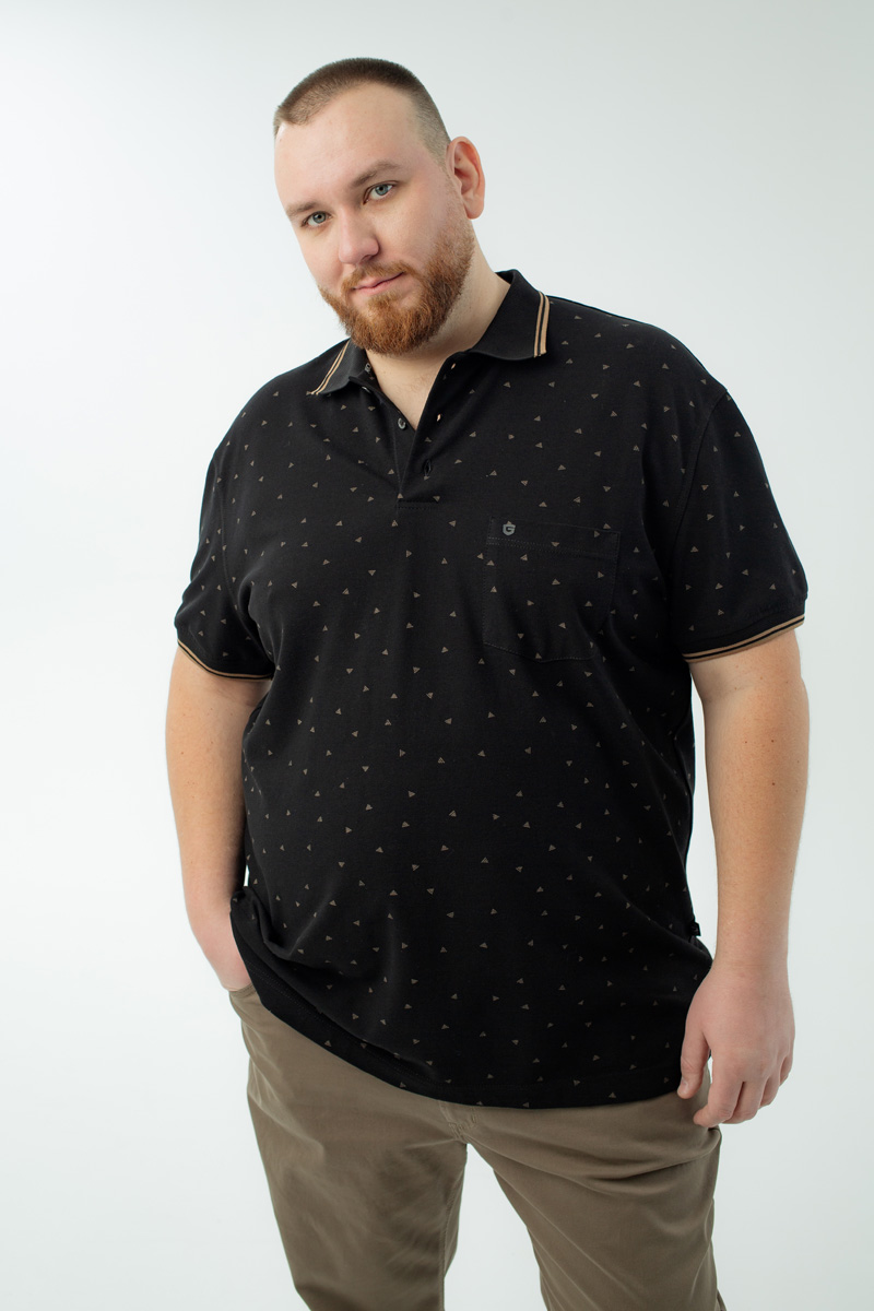 Мужская футболка-поло большого размера, арт 50322/1