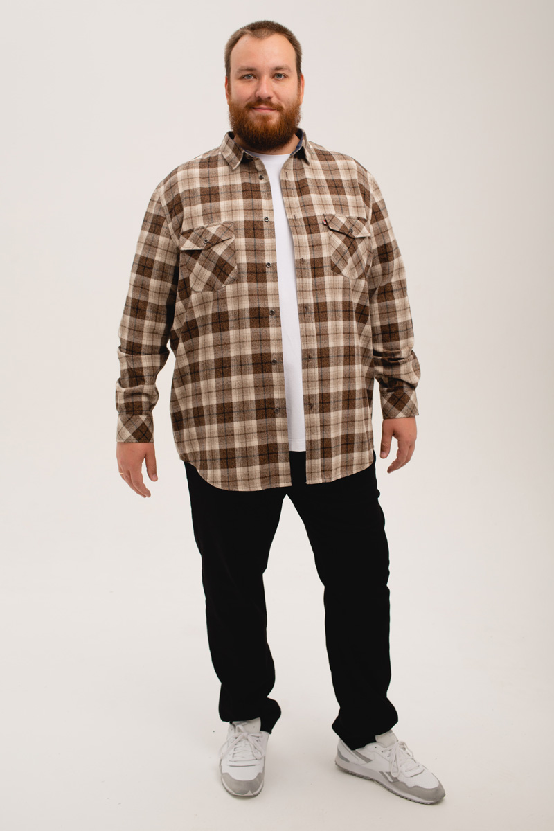 Рубашка  мужская большого размера, арт 20222/2