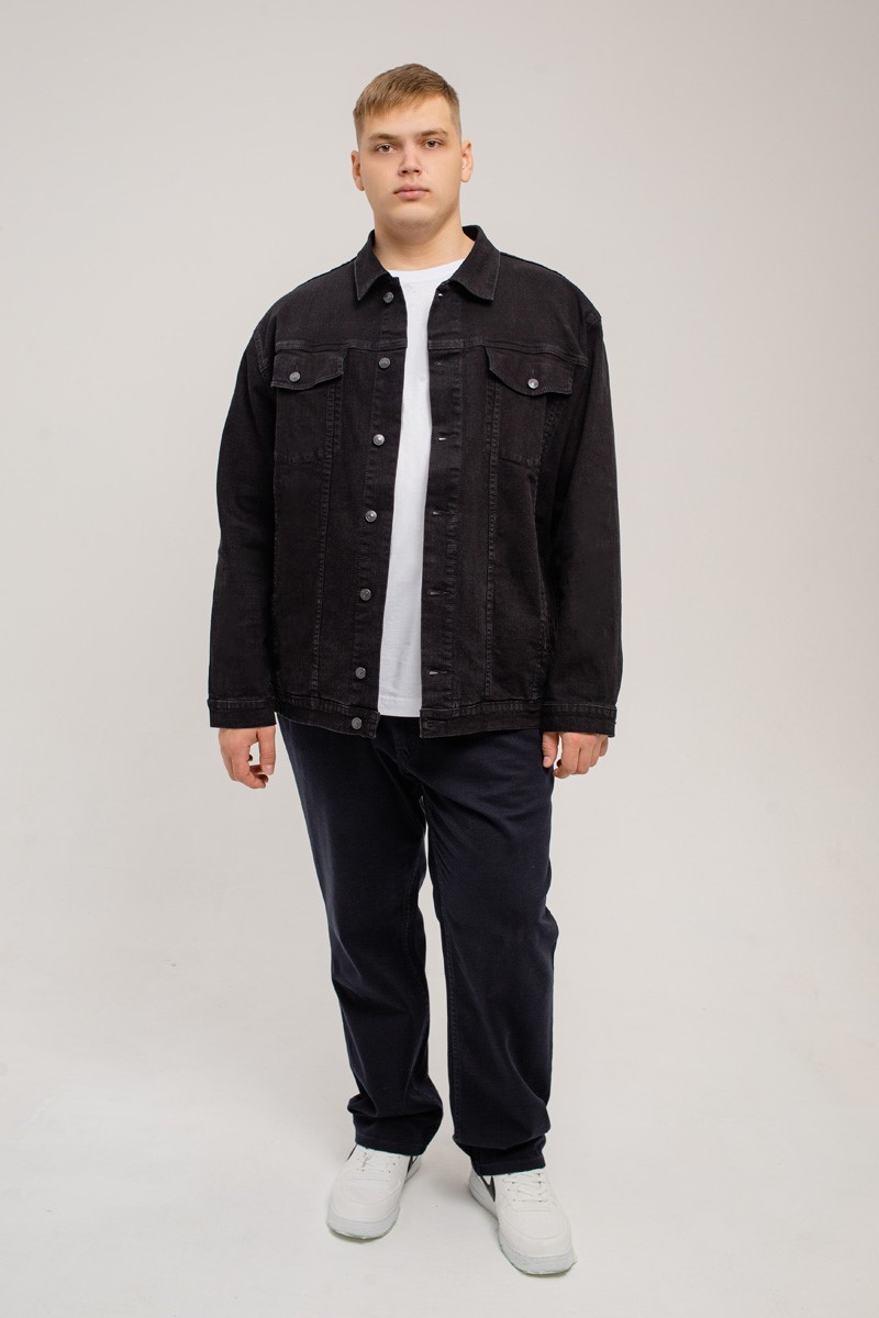 Мужская джинсовая куртка большого размера, арт 25190/2