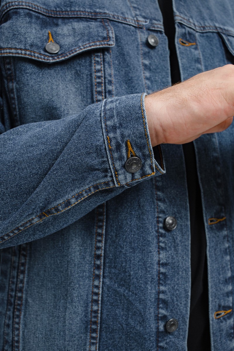 Мужская джинсовая куртка большого размера, арт 25190/1