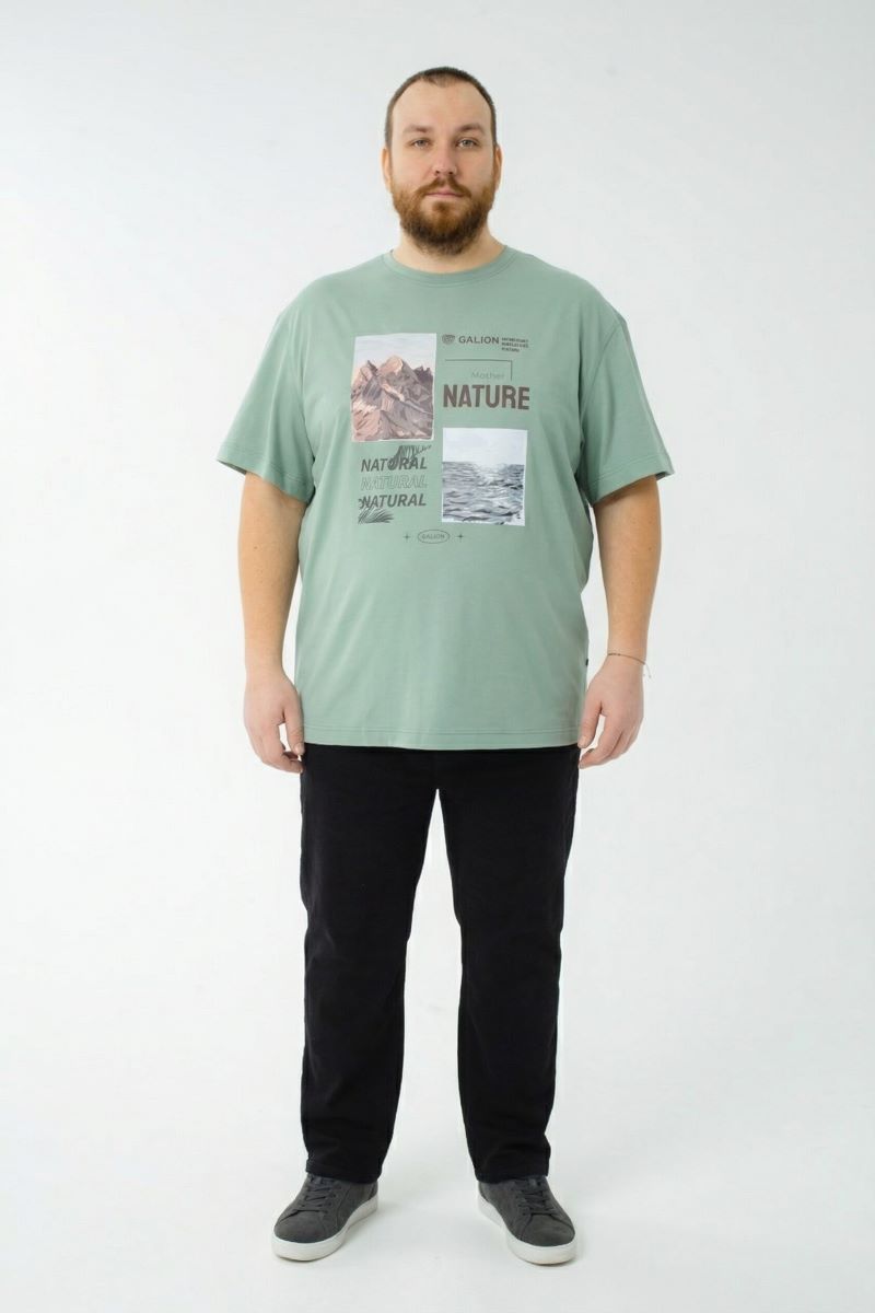 Футболка мужская мужская больших размеров, арт 4080/25/72 