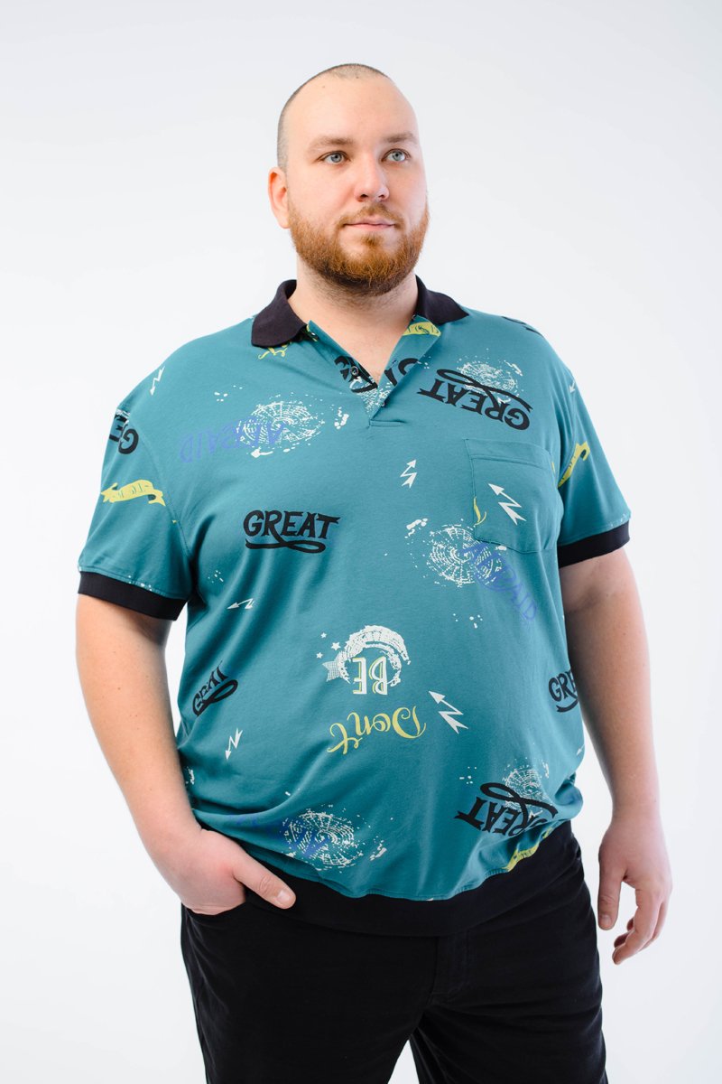 Мужская футболка-поло большого размера, арт 50297/5