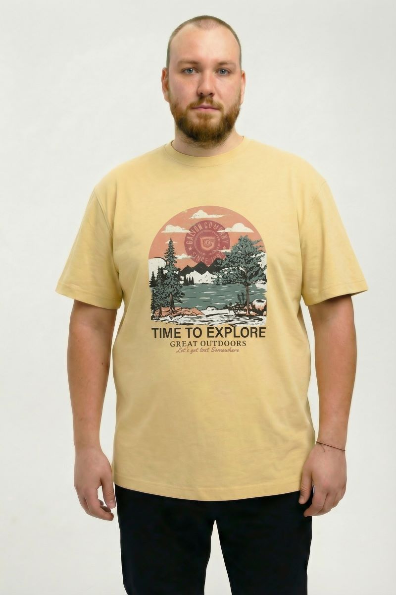 Футболка мужская мужская больших размеров, арт 4080/36/75 