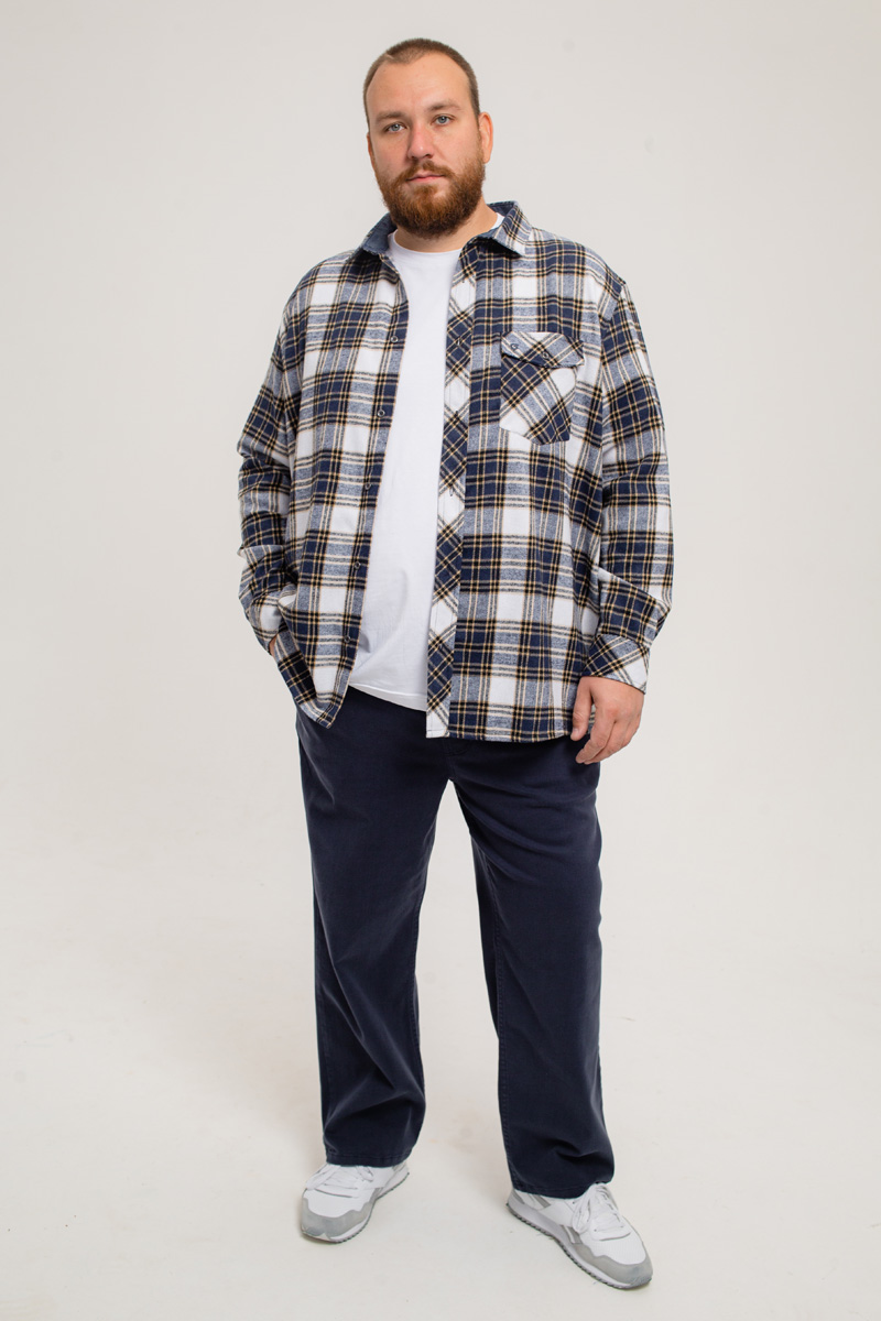 Мужские джинсы с круговой резинкой большого размера, арт 9175/4