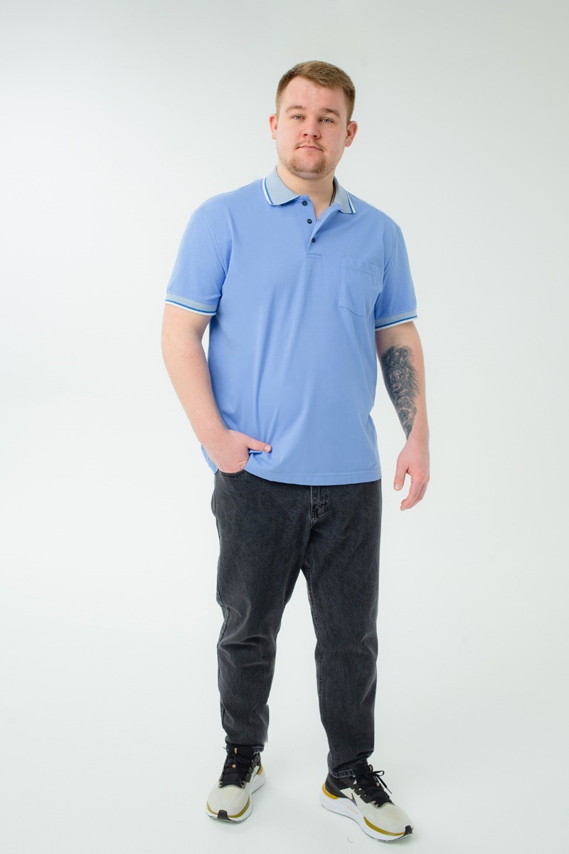 Мужская футболка-поло большого размера, арт 50330/17