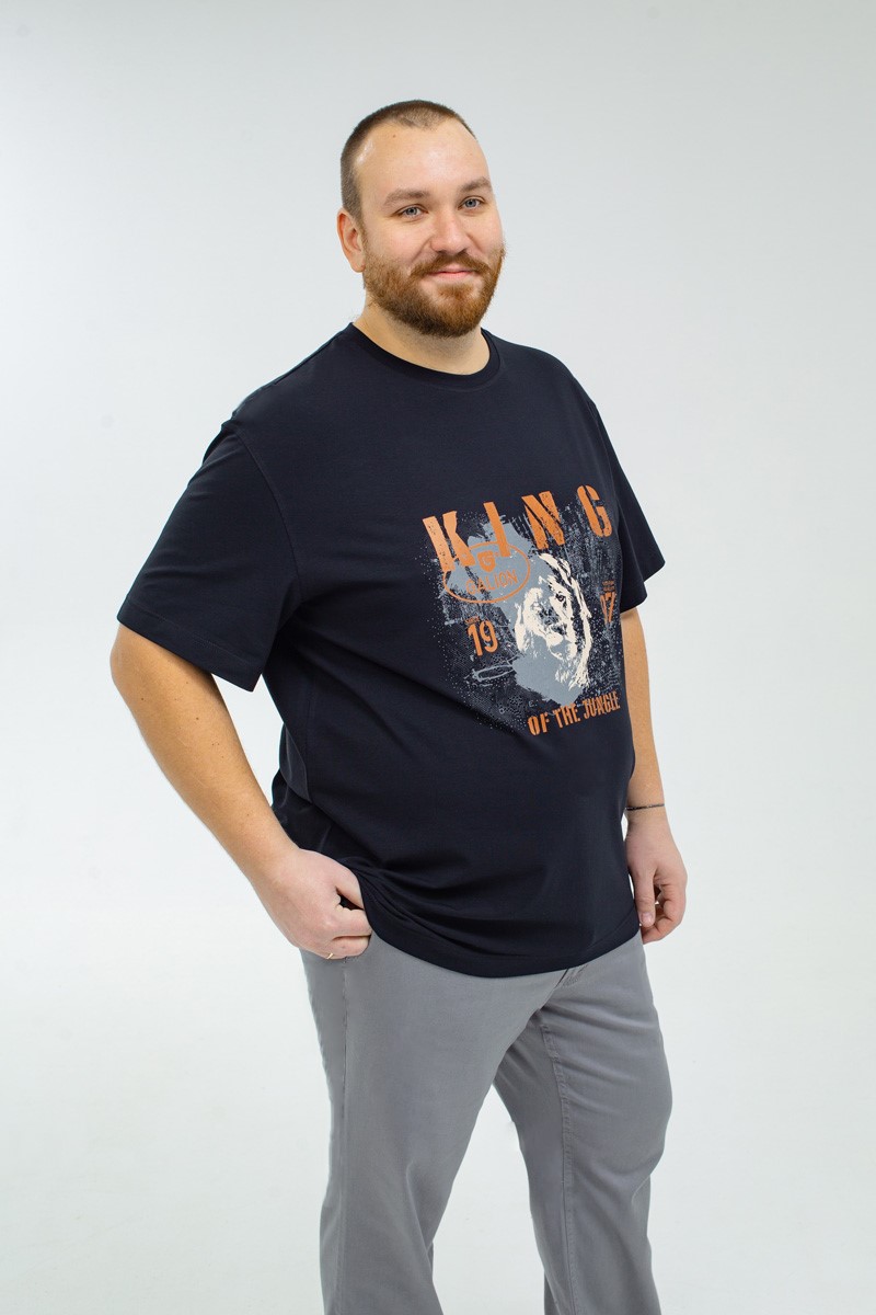 Футболка мужская мужская больших размеров, арт 4080/1/69 