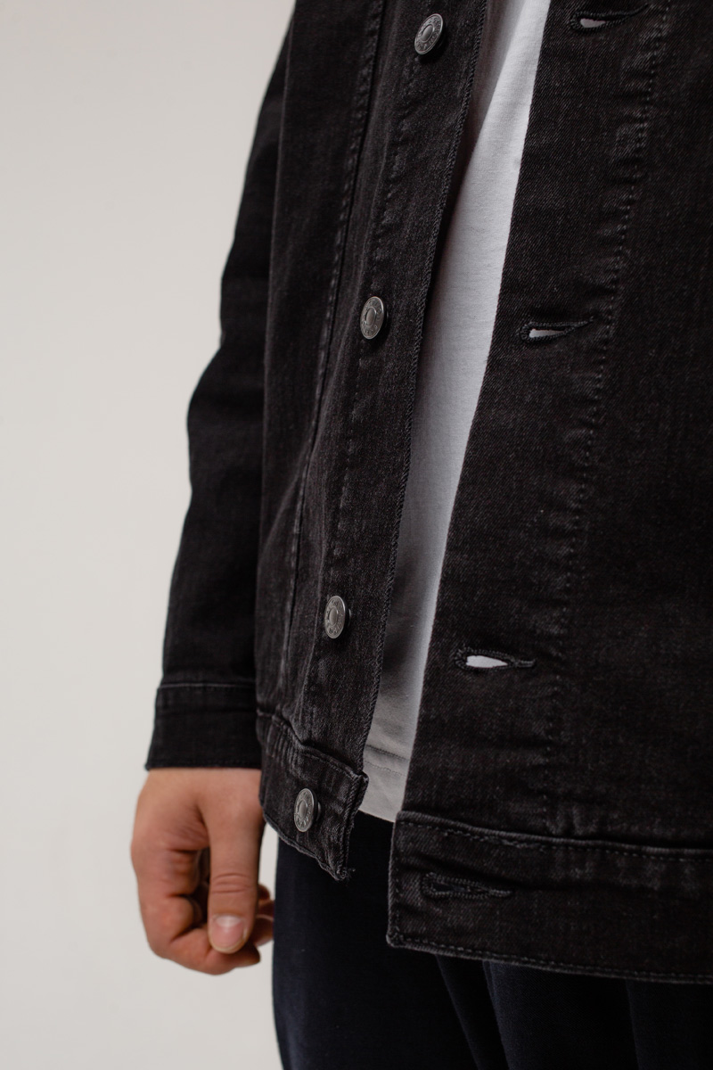 Мужская джинсовая куртка большого размера, арт 25190/2