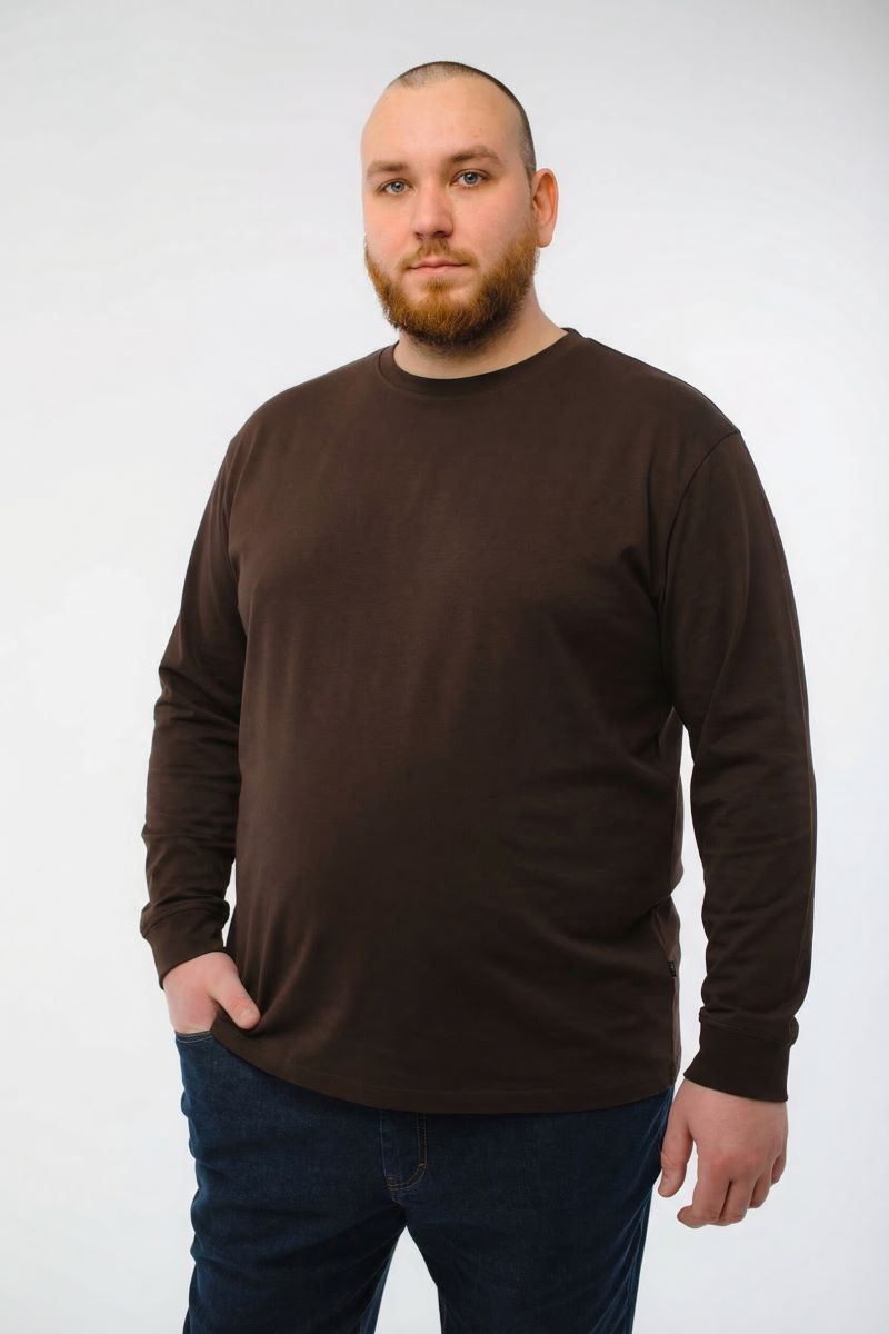 Лонгслив мужской мужская борльшого размера, арт 40420/18