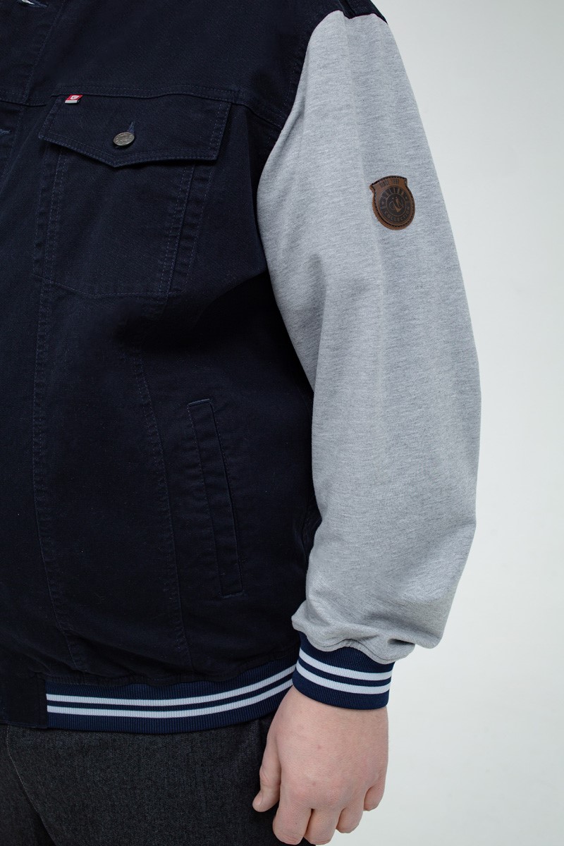 Мужская джинсовая куртка большого размера, арт 25237/4