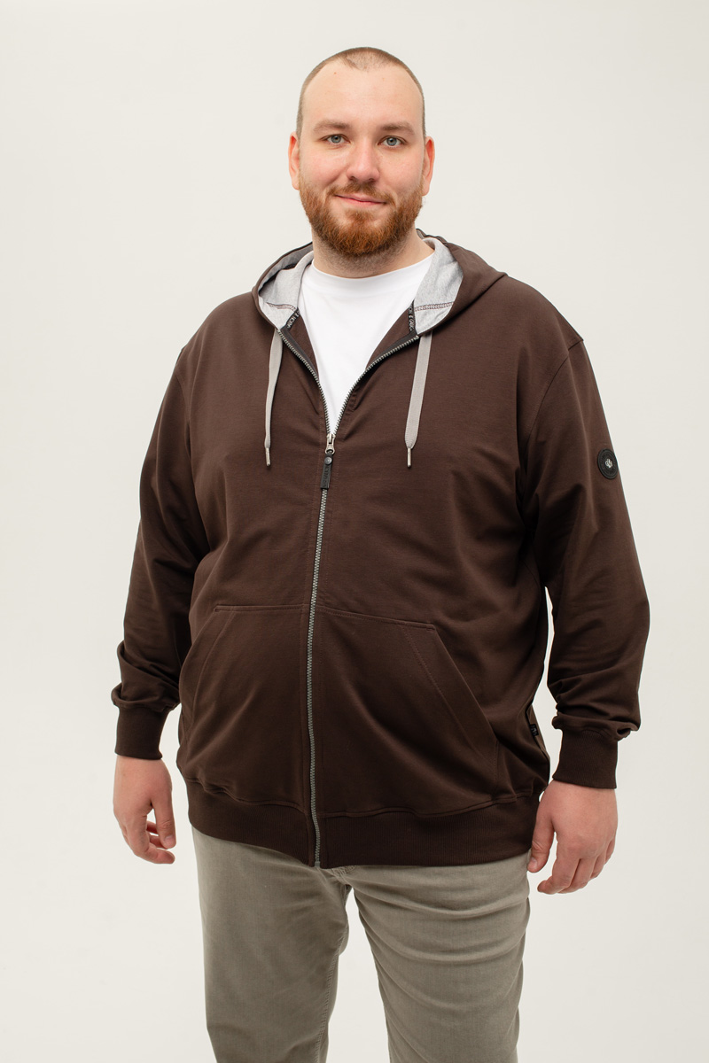Толстовка 60285/18 коричневый