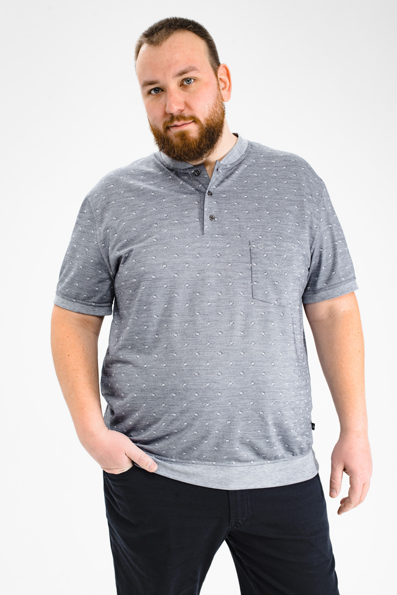 Мужская футболка-поло большого размера, арт 50324