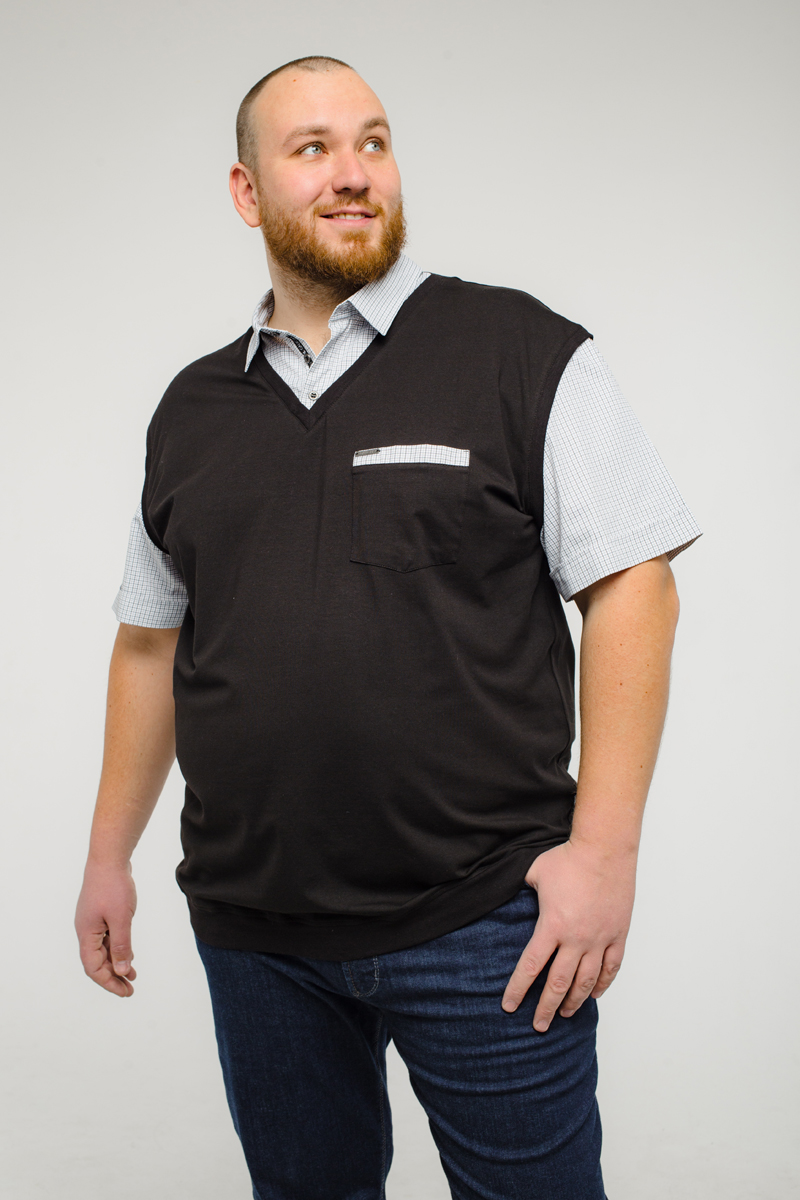 Мужская футболка-поло большого размера, арт 50193