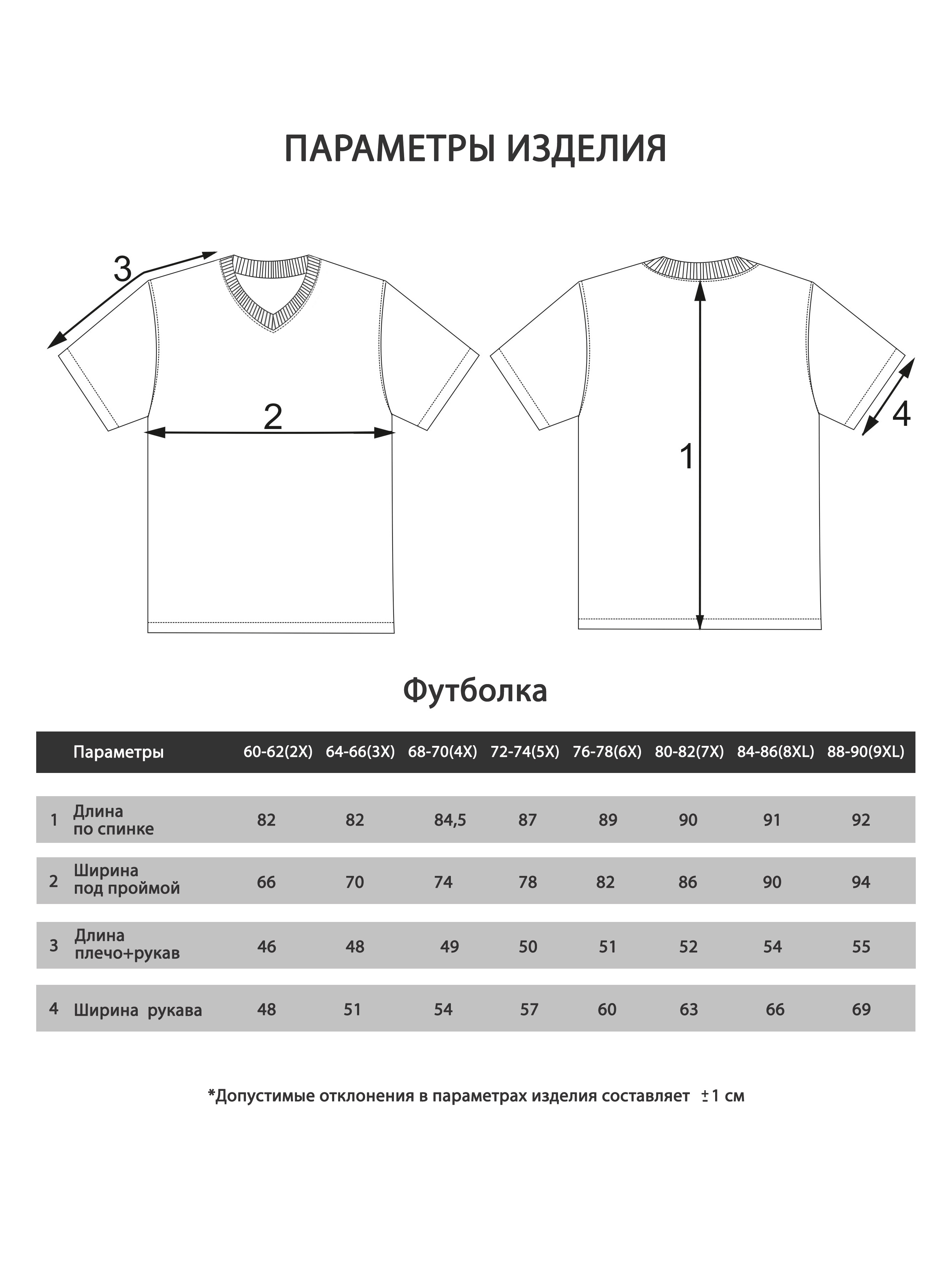 Футболка мужская мужская борльшого размера, арт 4071/7