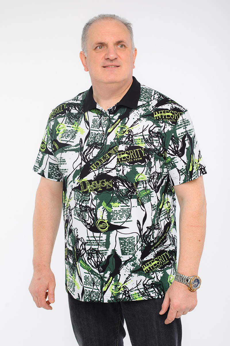 Мужская футболка-поло большого размера, арт 50290/4