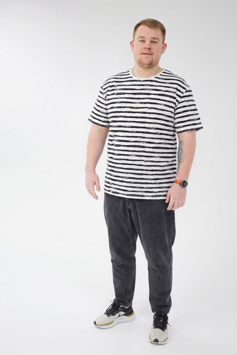 Футболка мужская мужская больших размеров, арт 0100/1 