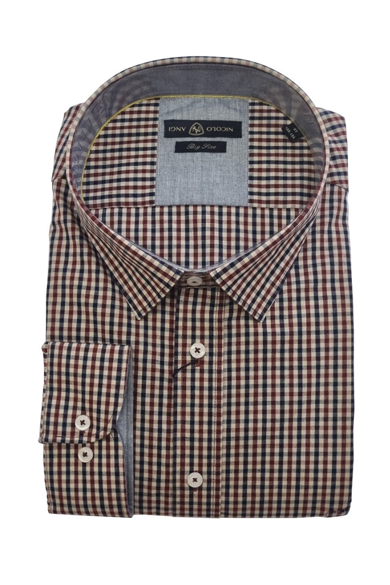 Мужская сорочка мужская большого размера, арт 22-56-03