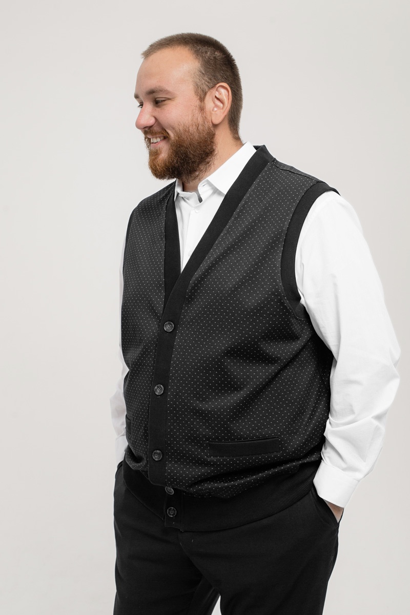 Жилет мужской мужской большого размера, арт 2229