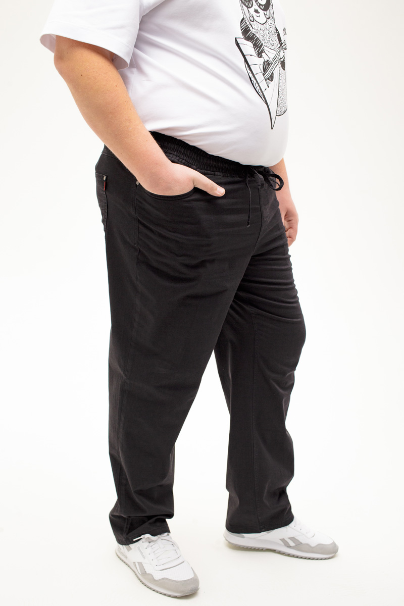 Мужские джинсы с круговой резинкой большого размера, арт 9150/2