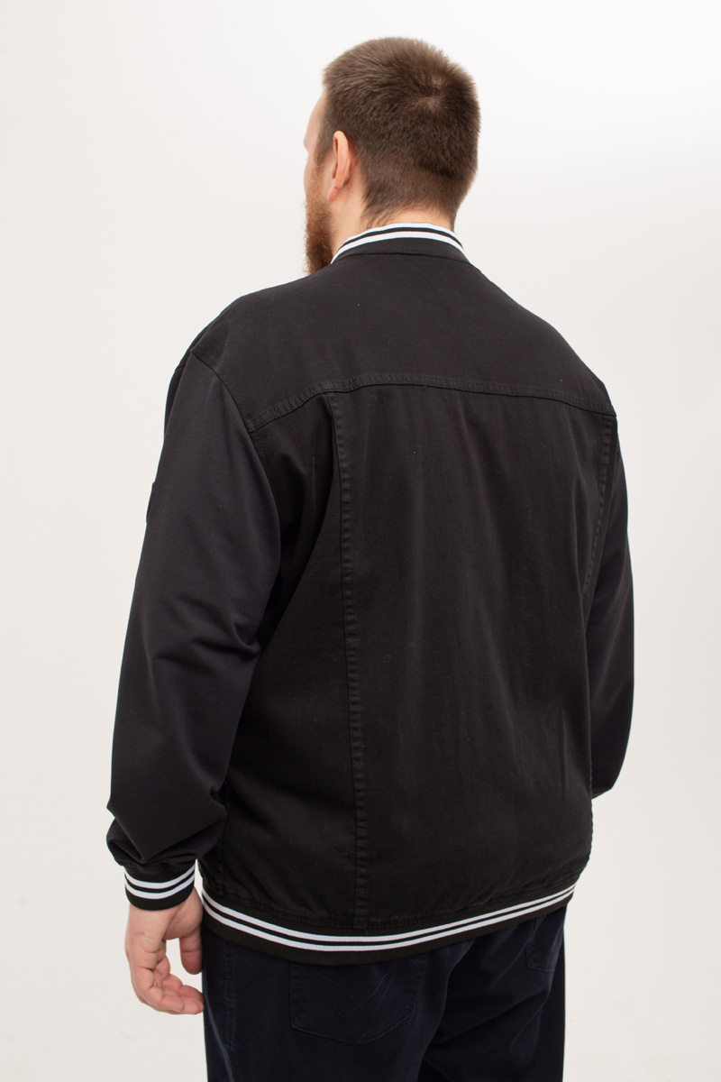 Мужская джинсовая куртка большого размера, арт 25237 