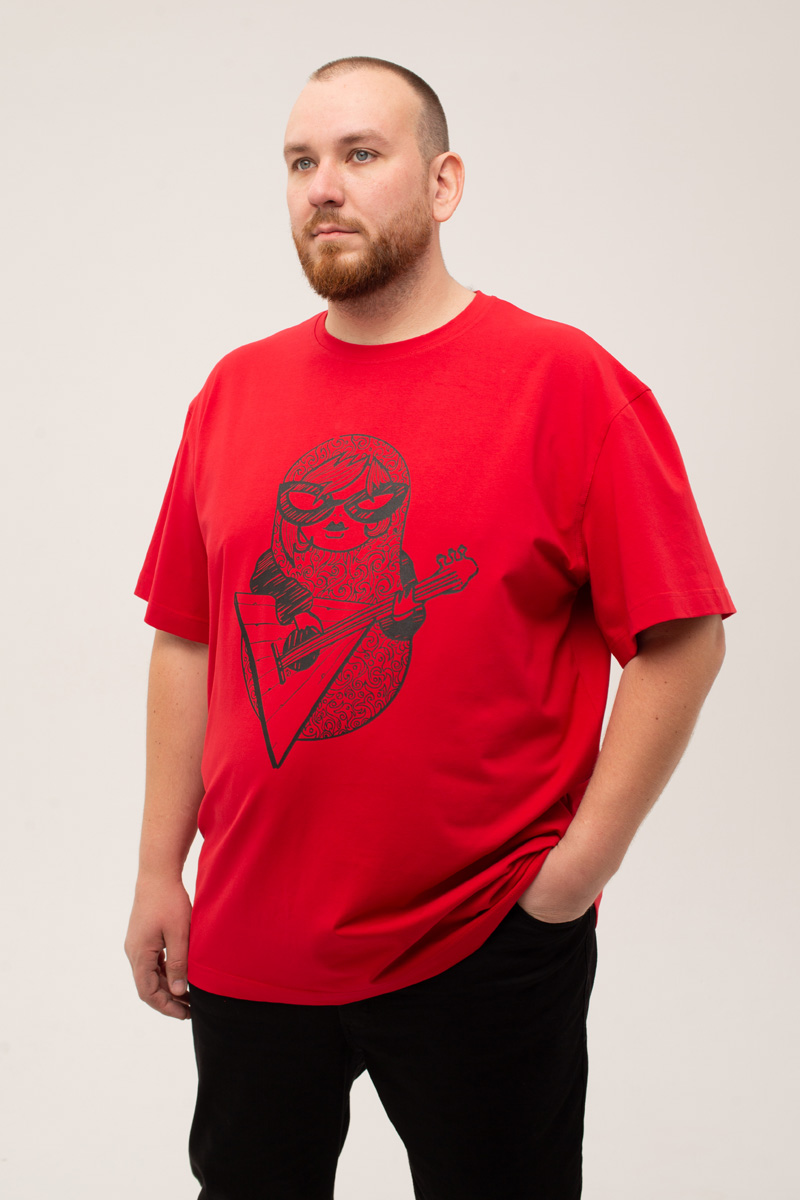 Футболка мужская мужская больших размеров, арт 4080/15/59 