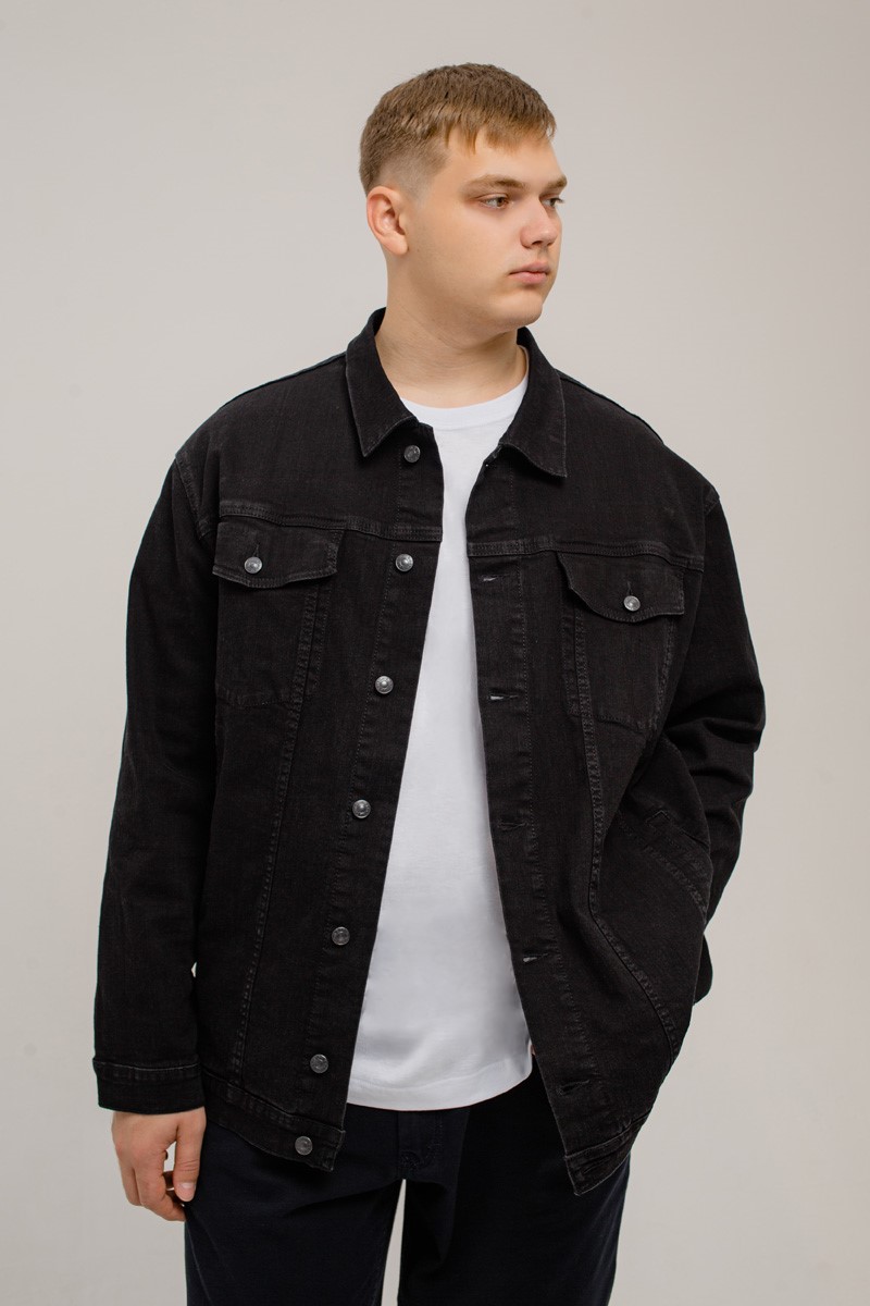 Мужская джинсовая куртка большого размера, арт 25190/2