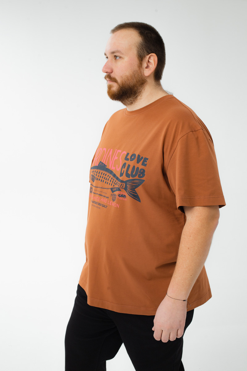 Футболка мужская мужская больших размеров, арт 4080/10/74 