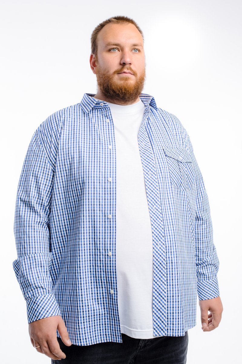 Рубашка мужская большого размера, арт 20208/1