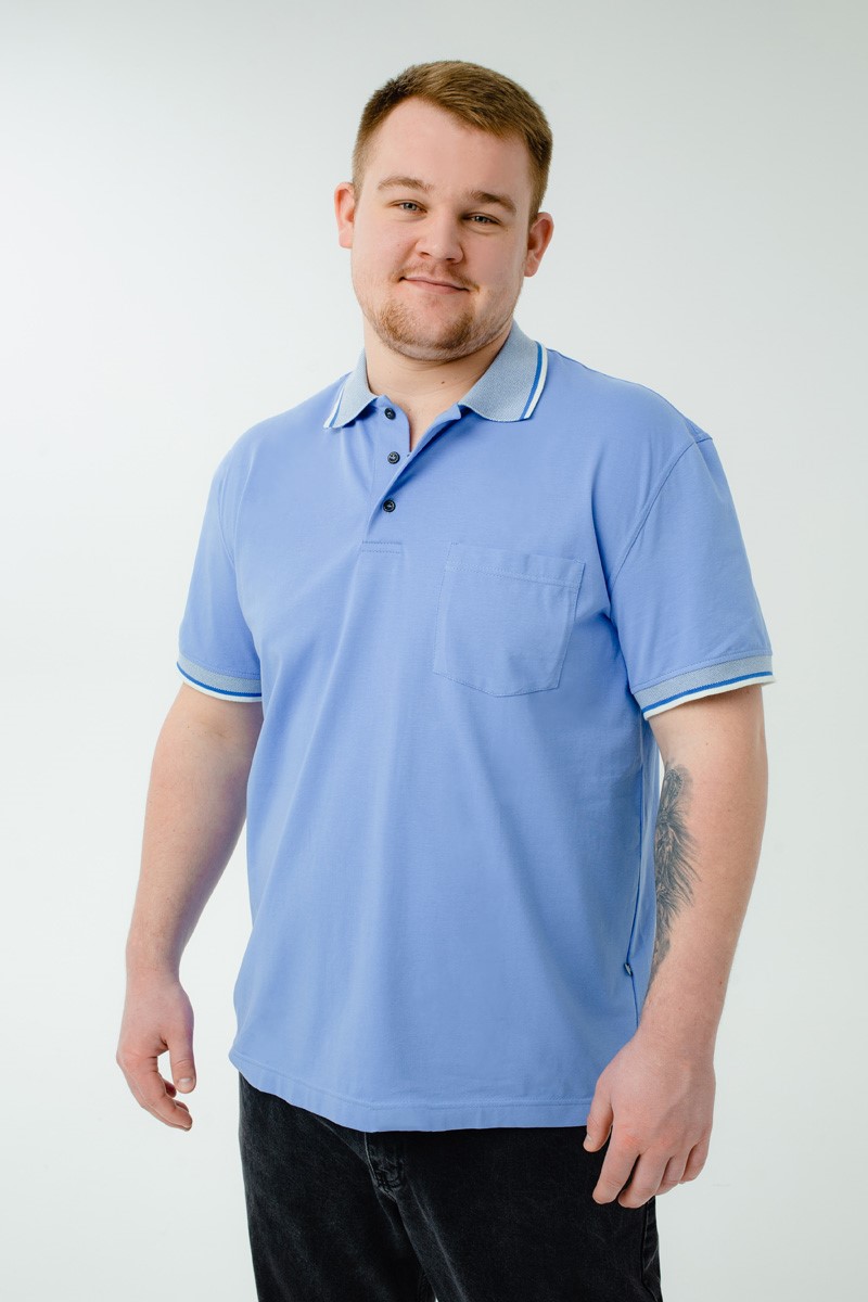 Мужская футболка-поло большого размера, арт 50330/17