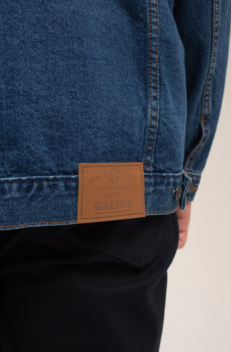 Мужская джинсовая куртка большого размера, арт 25190/1