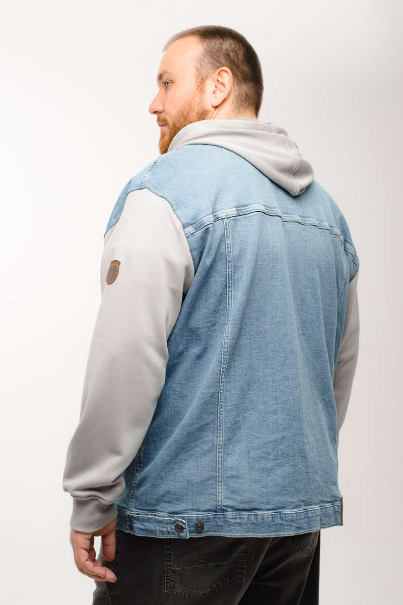 Мужская джинсовая куртка большого размера, арт 25290/5