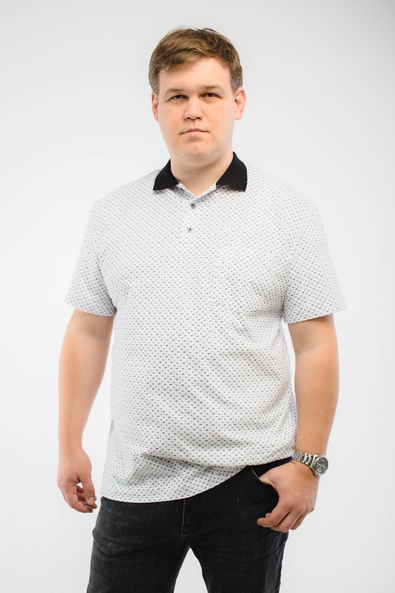 Мужская футболка-поло большого размера, арт 50294/4